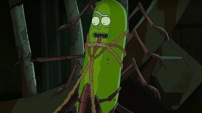 Pickle Rick in the sewer